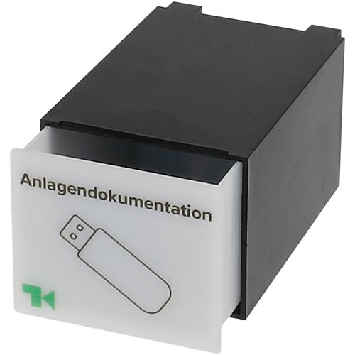 Hutschienen-Klickbox 'Anlagendokumentation' schw. 101164