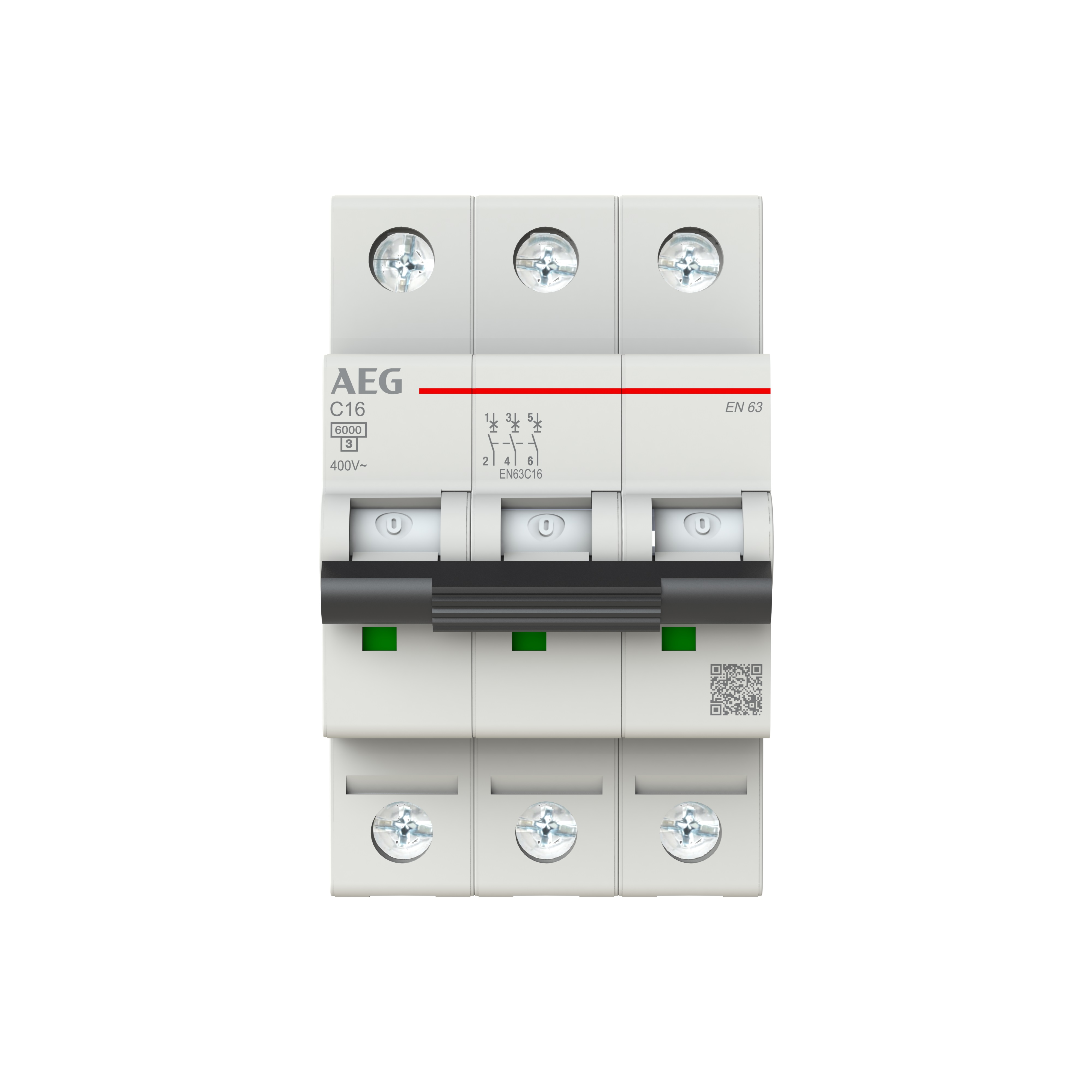 AEG EP63 C16 - LS-Schalter 6kA 3P 16A, C-Charakteristik